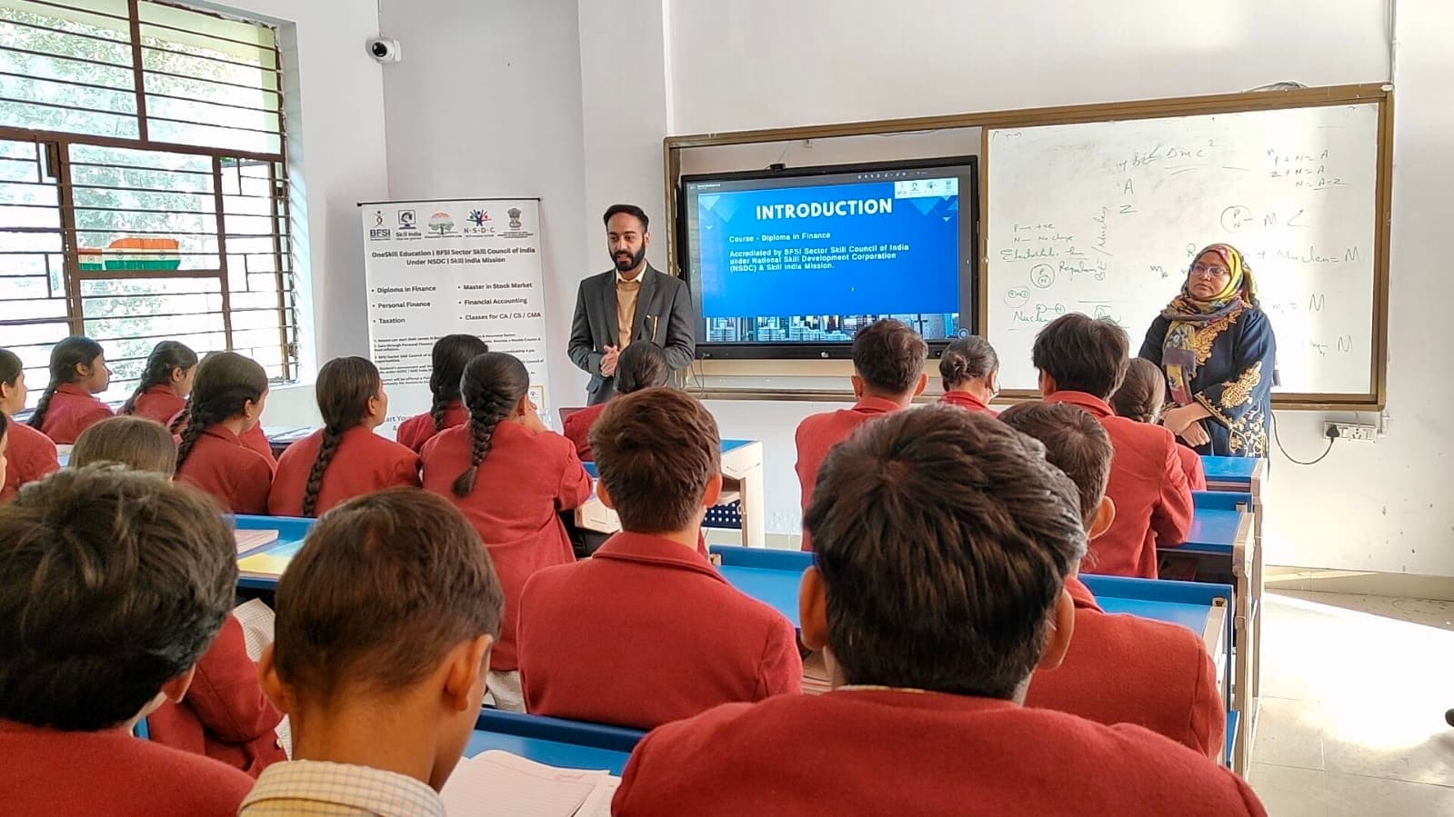 OneSkill Education | BFSI Sector Skill Council of India held financial education workshop at Jawahar Navaodaya Vidayalaya JNV Sahaspur, Dehradun on December 12th, 2025.