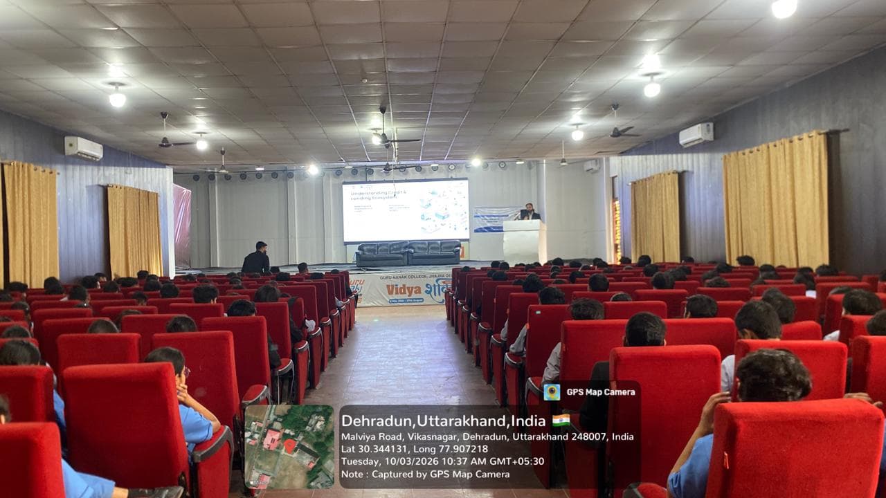 OneSkill Education | BFSI Sector Skill Council of India held financial education workshop at Guru Nanak College, Dehradun on March 12th 2026.