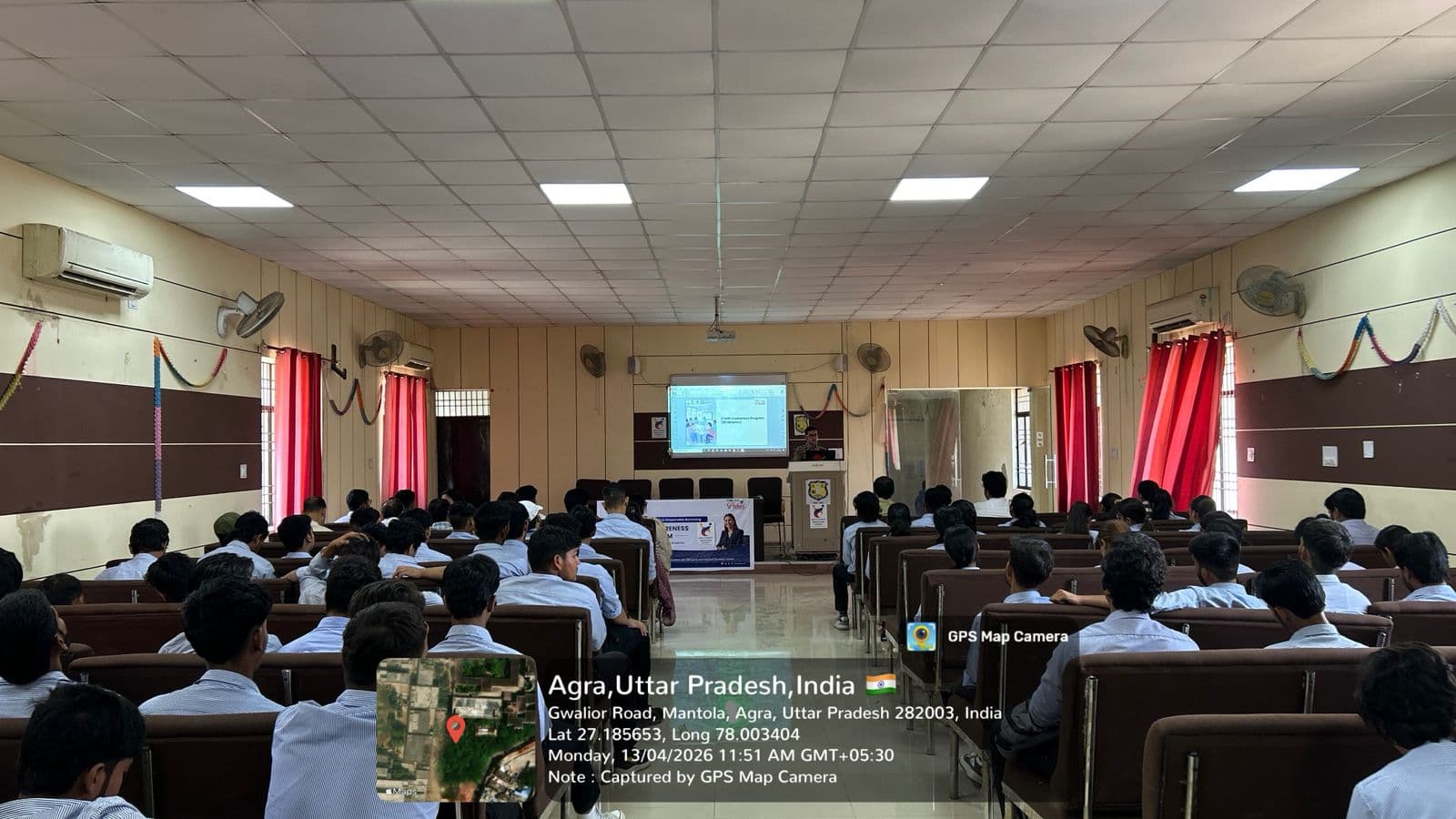 OneSkill Education | BFSI Sector Skill Council of India held financial education workshop at Agra College in Agra, Uttar Pradesh on April 13th, 2026.