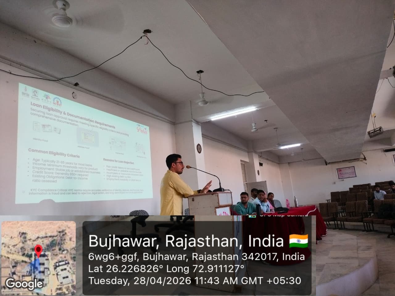 OneSkill Education | BFSI Sector Skill Council of India held a financial education workshop at Bhagwant University, Faculty of Engineering & Technology in Ajmer, Rajasthan on April 29th 2026.