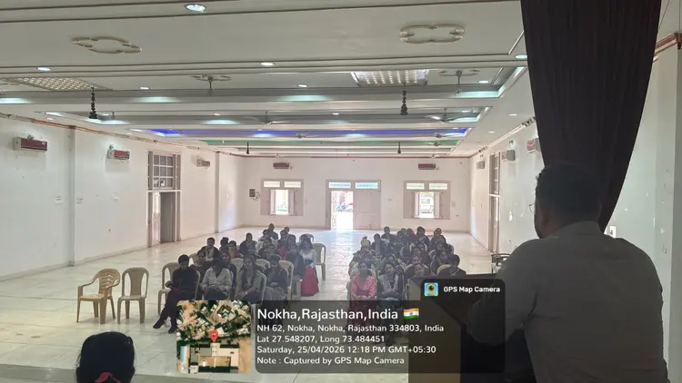 OneSkill Education | BFSI Sector Skill Council of India held a financial education workshop at Shri Jain Adarsh Kanya Shikshak Parshiksham Mahavidyalaya in Nokha, Bikaner, Rajasthan on April 25th, 2026.