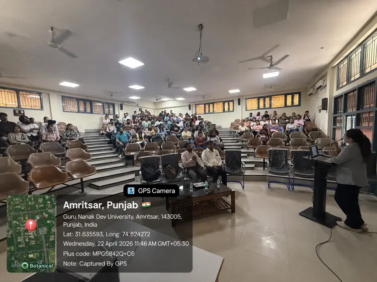 OneSkill Education | BFSI Sector Skill Council of India held a financial education workshop at Guru Nanak Dev University, Amritsar, Punjab on April 22nd, 2026.