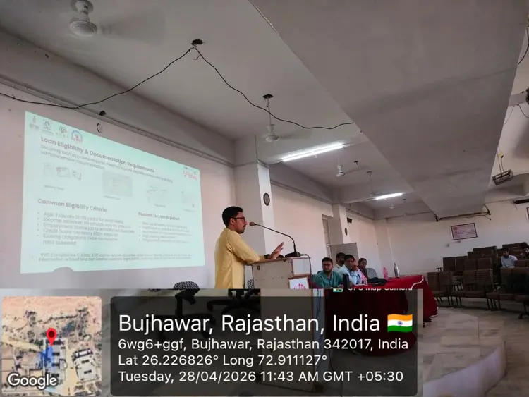 OneSkill Education | BFSI Sector Skill Council of India held a financial education workshop at Bhagwant University, Faculty of Engineering & Technology in Ajmer, Rajasthan on April 29th 2026.